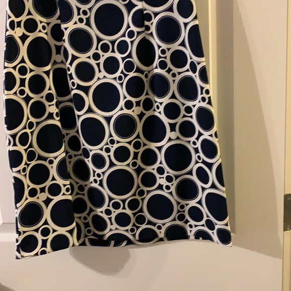 AGB Dress size 6 blue and cream - Picture 4 of 12